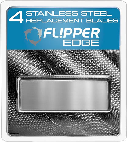 Flipper Edge Stainless Steel Blades - 4pk