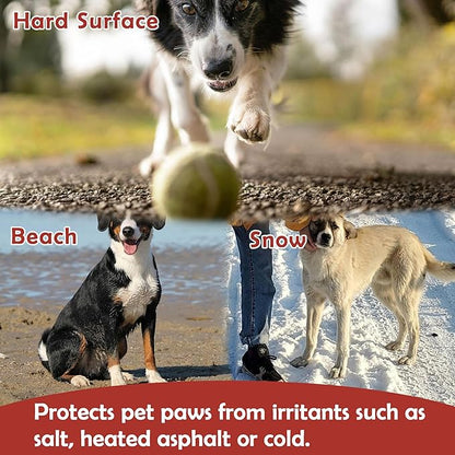 Natural Dog Paw Balm - Dog Nose Balm - Heals, Repairs & Moisturizes for Cracked Paws, Noses - Effective & Safe Dog Paw Protectant - for Dogs & Cats,2.12 Oz