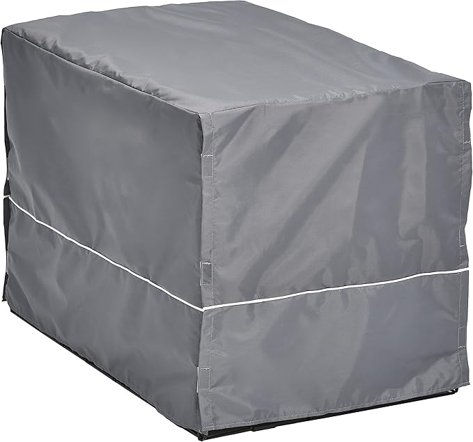 New World Dog Crate Comfort Kit by, Matching Dog Crate Cover & Dog Bed to Make Your Dogs Crate Their Home, Compatible with MidWest Homes for Pets & New World Dog Crates, Fits 30-Inch Dog Crate, Gray
