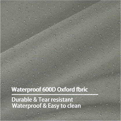 Dog Bed Cover36Lx27Wx4H Inch.Waterproof Heavy Duty Durable Oxford Dog Bed Replacement Covers with Zipper.Washable Removable Pet Bed Mattress Protector Cover.Greyish Green,Cover Only.