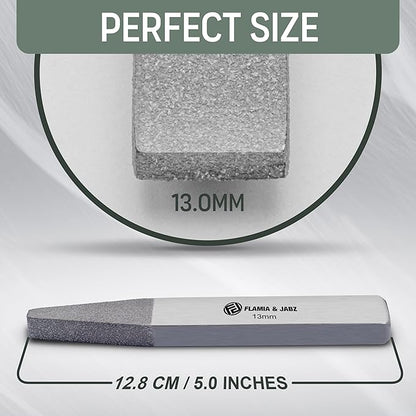 FLAMIA & JABZ Stripping Metal Stones & Nail File for Dogs, Cats & Pets (13 MM)