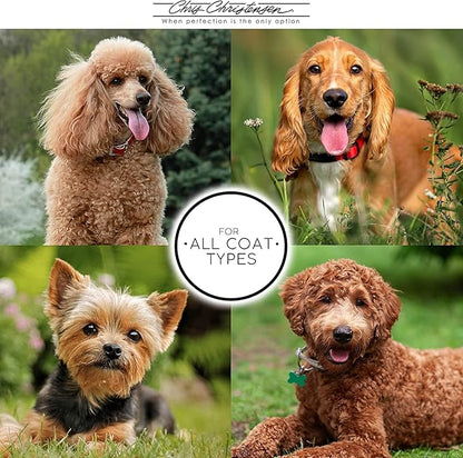 Chris Christensen Horse Hair Chalk Brush for Dogs, Groom Like a Professional, Even Applicaiton, Great for Face or Feet, 100% Horse Hair, Made in Germany