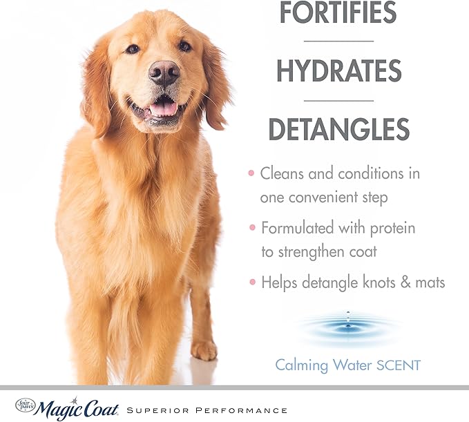 Four Paws Magic Coat Dog Shampoos for Dogs, Dog Grooming Supplies, Dog Bathing Supplies, Made in USA (Pack of 2)