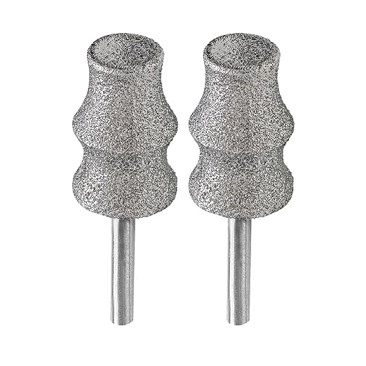 Diamond Rotary Pet Nail Grinder Replacement Heads Dog Nail Grinder Bit-BGTEC 2PCS 1/8" Diamond Replaceable Tip for Pet Claw Grooming(C)