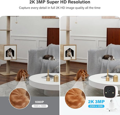 Jennov Outdoor/Indoor Security Cameras 5Ghz/2.4Ghz, 2K HD WiFi/Color Night Vision/Motion Detection /2-Way Audio/IP66 Waterproof Pet Dog Cat Baby Monitor Camera for Home Security