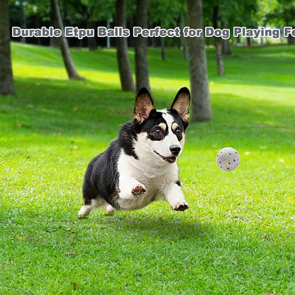Dog Toy Balls 2.2 Inch, Indestructible Dogs Balls 6 Pack for Aggressive Chewers, Durable Interactive Toys for Small & Medium Puppy, Perfect for 2.2 Inch Automatic Dog Ball Launcher (ETPU Material)