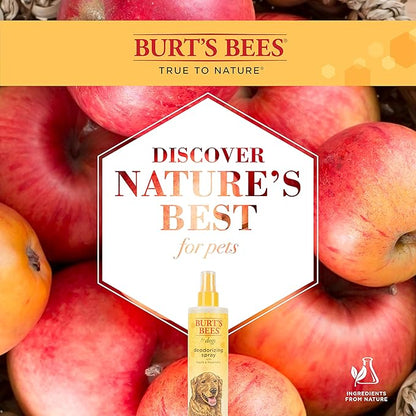 Burt's Bees for Pets Deodorizing Spray for Dogs with Apple and Rosemary, 99.7% Natural Origin Formulas, Waterless Dog Shampoo - Gentle Dry Shampoo for Dogs, Best Dog Shampoo, 10 oz