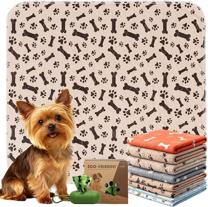 Puppypad.com Pee Pad, Washable Puppypad with Pheromones, Reusable Puppypad Brand Puppy Pad Mats- The Last Pee Pad You'll Get, Leak-Proof Pet Training Rug for Dogs Indoor Use (E, S(16×24in))