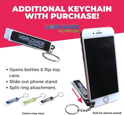 Worldwide Nutrition Bundle: Madra Mor Fortifying Mud - Dog Essentials Mud Bath, Dog Grooming, Dry Skin for Dogs Treatment, Dog Coat Skin Care Products - 10oz Pouch & Multi-Purpose Key Chain