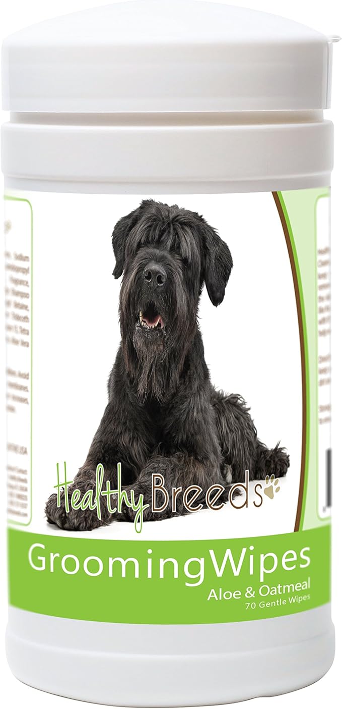 Healthy Breeds Black Russian Terrier Grooming Wipes 70 Count