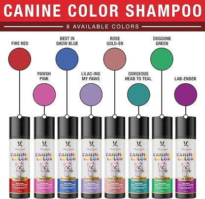 Canine Color Semi Perm Coat Color Shampoo for Dogs by Warren London | A Longer Lasting Option to Dog Hair Dye Temporary Coloring | Wash-in Pet Safe Dye for Dogs, Horses, Rabbits! Doggone Green