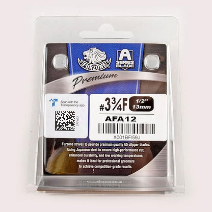 Detachable Blade - Size 3 3/4F Blade 1/2", Made of Extra Durable Japanese Steel, Compatible with Most Andis, Oster, Wahl A5 Clippers