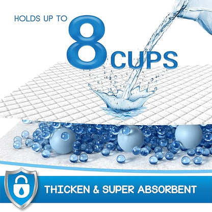 CROCI Wee Wee Pads for Dogs - 30x36in Extra Large Super Puppy Dog Pads with Adhesive Tabs, Super Absorbent Up to 8 Cups, Disposable (40 Counts)