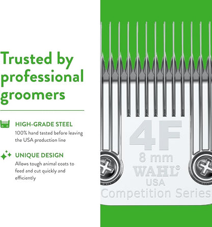 Wahl Professional Animal Competition Series Detachable Blade - 5/16-Inch Cut Length, 4F Full (2375-100)