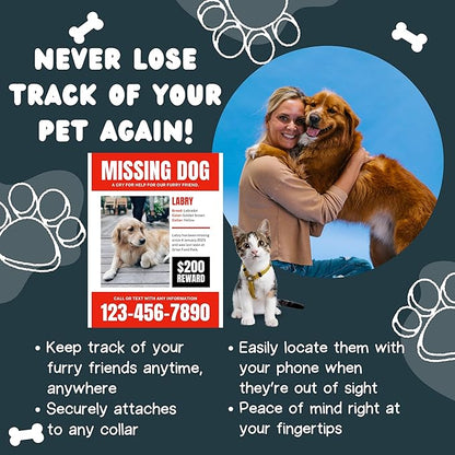 Dog Air Tag Holder (3-Pack) | Apple Air Tag GPS Tracker for Dogs | Airtag Dog Collar Holder | Airtag Holder for Dog Collar | Air Tags Holder | Navy (Dark Blue), Green, Orange