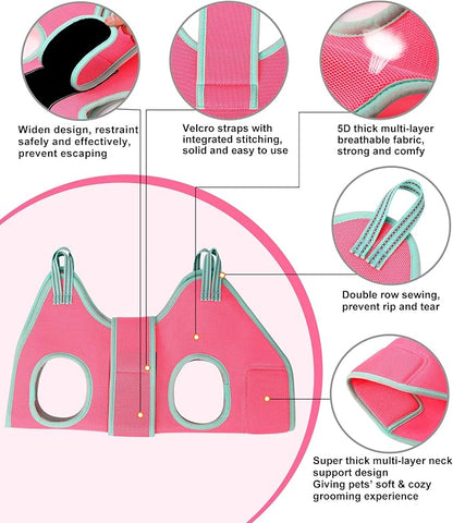 Dog Grooming Hammock, Medium Dog Hanging Harness Holder, Nail Clipping Hammock for Claw Care