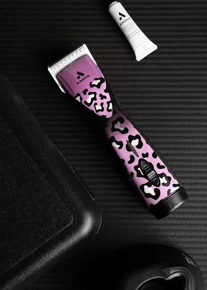 Andis 561458 Pulse Zr II Gabriel Feitosa Edition 5-Speed Detachable Blade Clipper, Cordless Animal/Dog Grooming, Removable Lithium Ion Battery, LED Charge Light, Wild Colorway