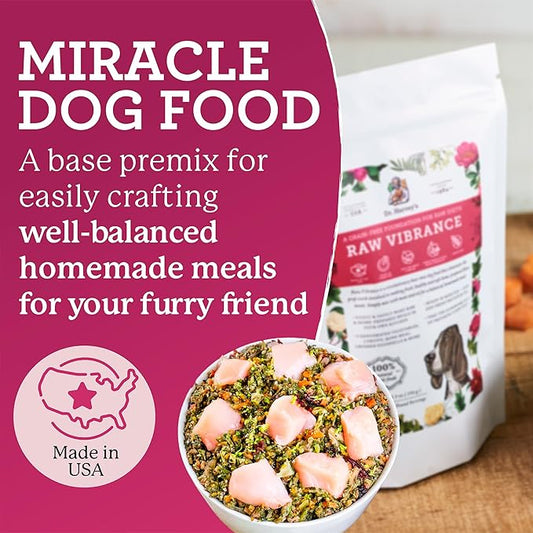 Dr. Harvey's Raw Vibrance Grain Free Dehydrated Foundation for Raw Diet Dog Food (Trial Size 5.5 Oz)