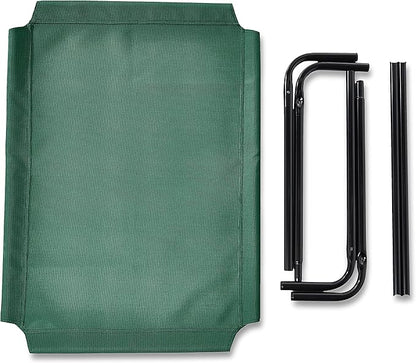 Amazon Basics Cooling Elevated Pet Bed, Medium (43 x 26 x 7.5 Inches), Green