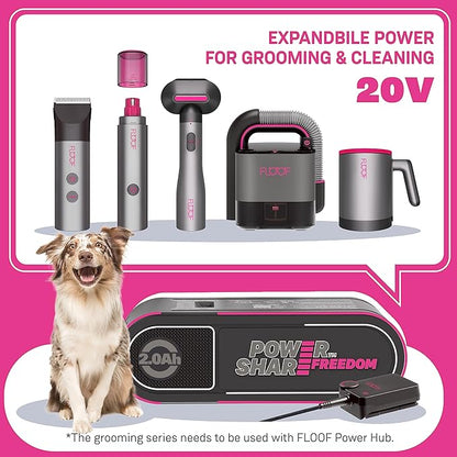 FLOOF Dog Paw Cleaner, Dog Paw Washer, Smart & Easily Used Dog Foot Washer for keeping pet paws clean and fresh, 20V Powershare Freedom, FLOOF Portable Pet Grooming System(Tool Only)