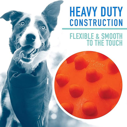 Franklin Pet Supply Co. Ready Set Fetch All Weather Ball - Launcher Ball - Slobber and Water Resistant,Orange