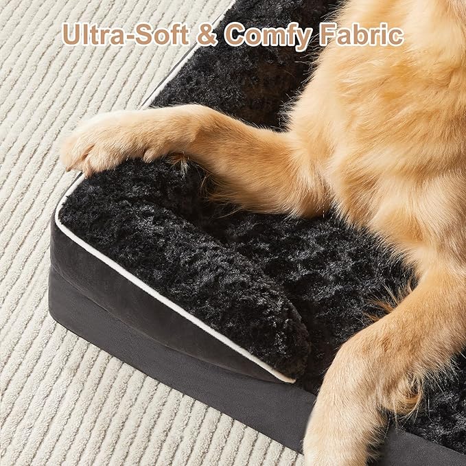 WNPETHOME Dog Bed Medium Size Dog, Washable Sofa Dog Bed with Waterproof Lining & Non-Skid Bottom, Orthopedic Egg Foam Couch for Pet Sleeping, Pet Bed