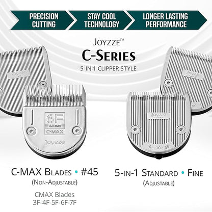 C-Series Clipper Blades for Hornet/Stinger Clippers - Professional Dog Grooming Blades for Tangle-Free,Ideal for Trimming - Compatible with C Series Clippers (5 in1 Standard)