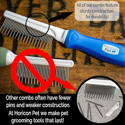 Detangling and Grooming Dog Comb Set for Dogs, Cats, Small Animals