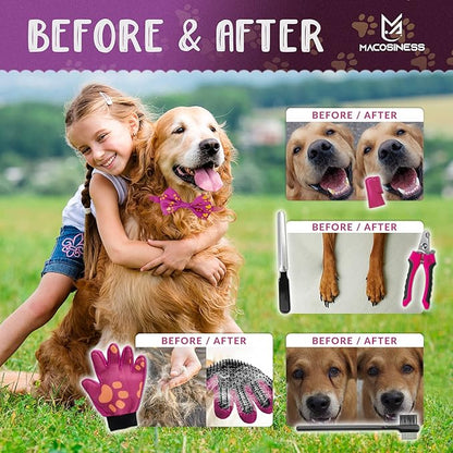 Dog Grooming Hammock Harness for Cats Dogs - Complete Groomers Helper Set for Pets - Pet Grooming Hammock Dog Nail Clipper - Dog Hammock for Nail Clipping - Dog Sling Lift Harness for Dogs Cats