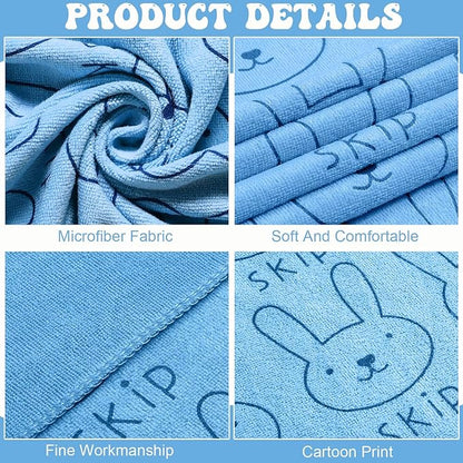 Peryiter 8 Pcs Dog Drying Towels Bulk 55'' x 28'' Pet Grooming Absorbent Microfiber Dog Bath Towels Quick Drying Puppy Bathing Towel for Small Medium Large Cats Pets Bathing Grooming(Blue)