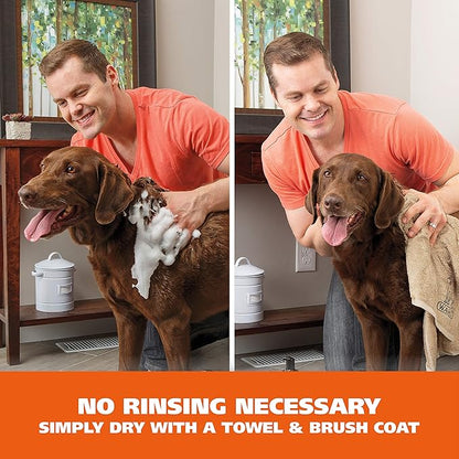 Wahl USA Pet Friendly Waterless No Rinse Shampoo for Animals – Lavender & Chamomile for Cleaning, Conditioning, Detangling, & Moisturizing Dogs & Cats – 7.1 Oz - Model 820014A