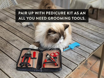 Foldable Grooming Comb for Dogs, Cats, and Horses: Demat and Detangle Comb, Remove Loose Fur or Loose Hair, Smooths Mats and Tangles, Great for On-The-Go Travel