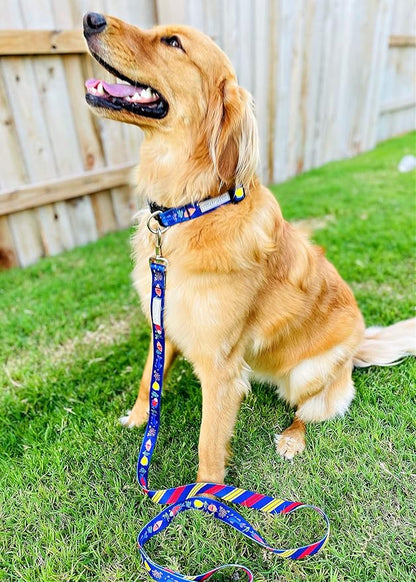 Lucky Love Dog Collar, Adjustuble Dog Collar for Large Dogs, Comfortable and Soft Tropical Fish Dog Collar, Part of Purchase Donated to Rescue (Large, Mackey, Collar)