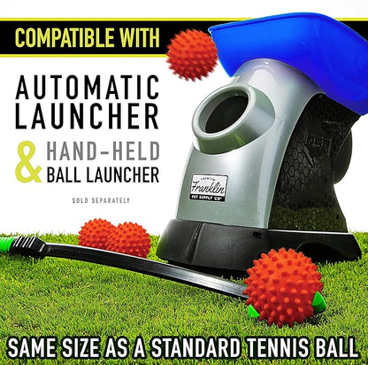 Franklin Pet Supply Co. Ready Set Fetch All Weather Ball - Launcher Ball - Slobber and Water Resistant,Orange