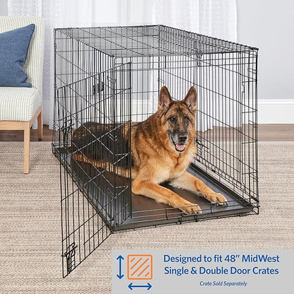 MidWest Homes for Pets Metal Dog Crate Replacement Pan; 48 inch